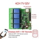 thumbnail image 3 of Remote Control Switch Relay Module 4 Channels Voice Controlling Relay Module for Lights Motors Doors, 3 of 4