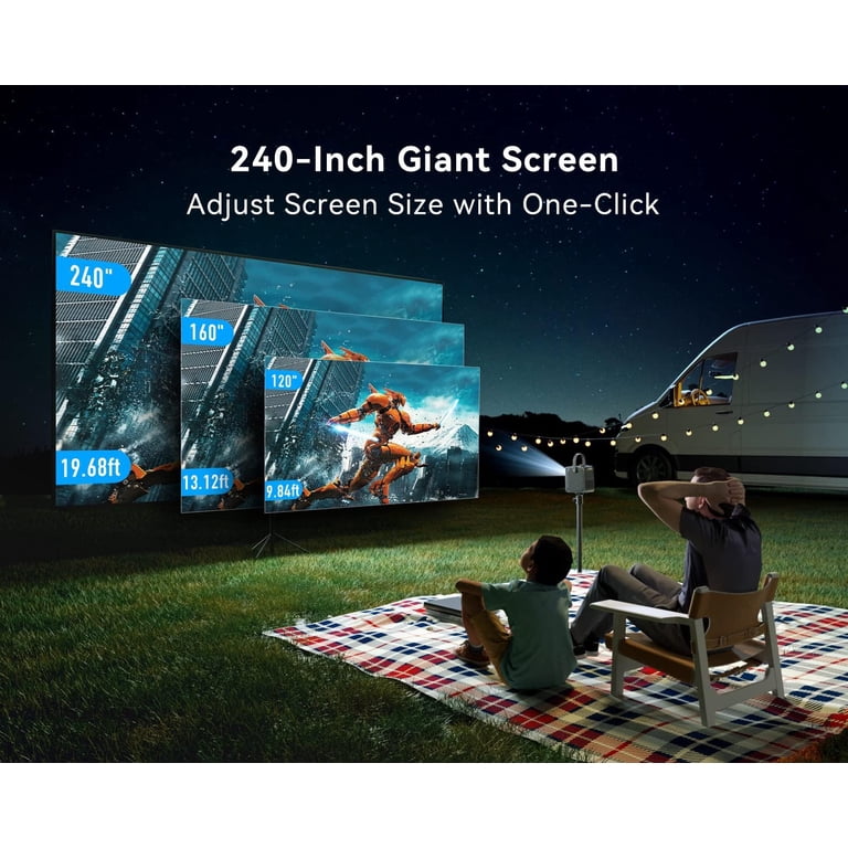 Emotn H1 Mini Projector, Native 1080P, 250 ANSI Lumen, Android 9.0