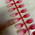 thumbnail image 3 of Uñas postizas de ataúd Vogacara CE012054-04 Degradado rojo oscuro 24 piezas, 3 of 6
