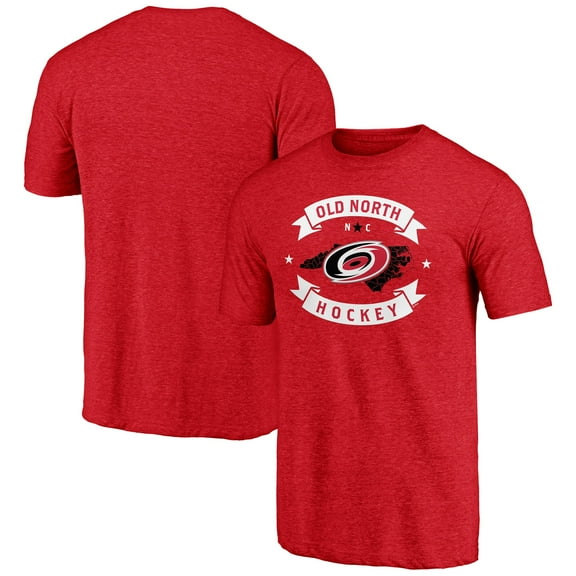 Men's  Red Carolina Hurricanes Shoot to Score Tri-Blend T-Shirt