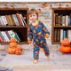 thumbnail image 2 of Nvse 2 Pieces Loungewear Sleepwear for Adults &boys&girls Pumpkin/Orange for 3 Months, 2 of 3