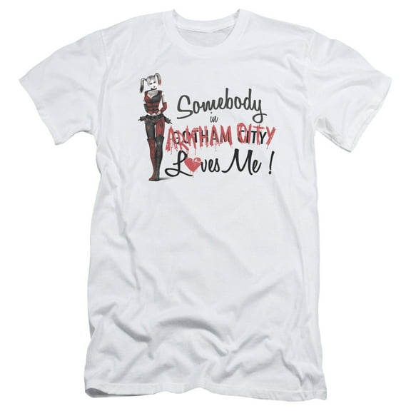 Batman Arkham City Somebody Loves Me S/S Adult 30/1 T-Shirt White