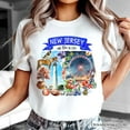 thumbnail image 2 of Artistic New Jersey State Themes and Landmarks T-Shirt, Tee for History and Travel Lovers, 2 of 6