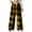 Yellow, variant on Gytharion Fuzzy Pajama Pants for Women Winter Fleece Warm Pj Pants with Pockets Cute Plaid Printed Drawstring Elastic Waisted Furry Lounge Pants