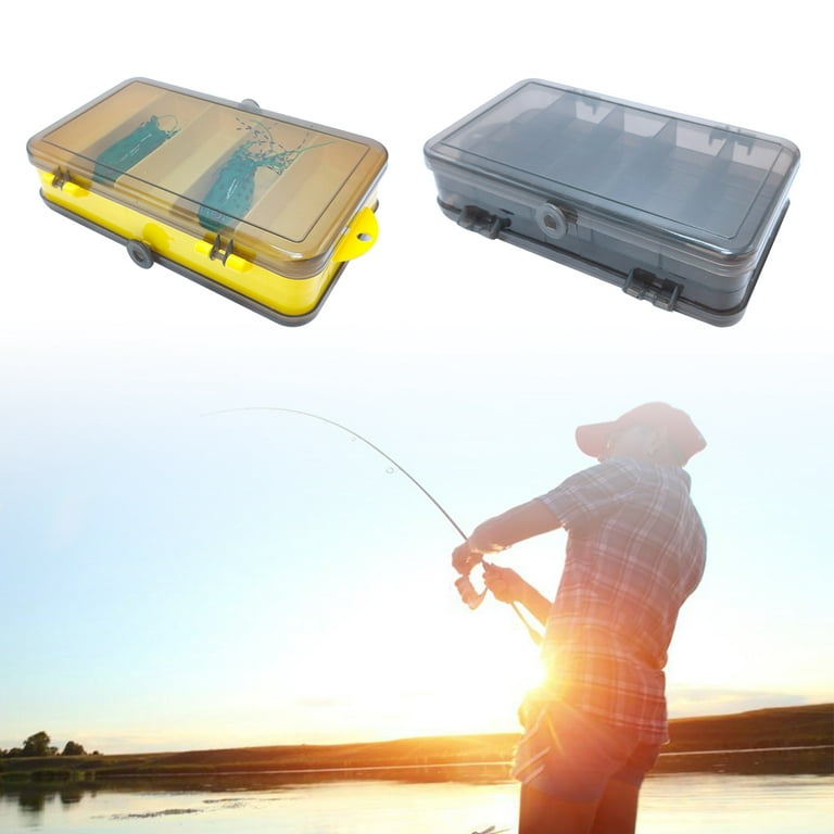 Fishing Tackle Box, Double-Sided with Removable Dividers, Fishing Lure  Tray, Waterproof Seal, Sun Protection, Tackle Storage Box for Outdoor  Fishing 