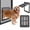 Black, variant on Ownpets Dog Screen Door, Inside Door Flap Lockable Pet Screen Door Magnetic Closure Sturdy Doggie Door 11x13 Inch White