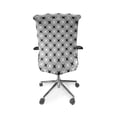 thumbnail image 5 of Ambesonne Geometric Office Chair Cover Stretchable High Back, Abstract Forms Pattern, Pale Grey Charcoal Grey, 5 of 6