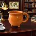 thumbnail image 4 of TIELUTT Unique Crucible Shaped Coffee Mug with Handle Laboratory Design for Hot Beverages Drinking Cup Set Mug Holder Ceramic Mug Cork Bottom Cow Kitchen Cups, 4 of 6
