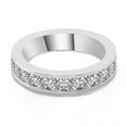 thumbnail image 3 of Eclet Jewels 2.4 Ct Round Brilliant Cut Lab Created Diamond Band - Wedding Silver Band - Engagement Anniversary Channel Set Eternity Ring Band for Women's - Handmade Jewelry for Mom/Sister/Girlfriend, 3 of 9