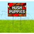 thumbnail image 1 of Hush Puppies Red Splat (18" x 24") Yard Sign, Includes Metal Step Stake, 1 of 6