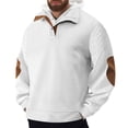 thumbnail image 1 of Sudadera sin capucha para hombre, de invierno, con cuello alto, botones, estilo "Return to the Ancients", tapeta frontal con empalme, sudadera pequeña con capucha, blusa de poliéster para hombre., 1 of 5