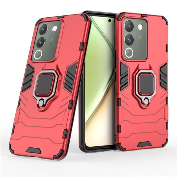 Funda para VIVO Y200 con Soporte Anillo Giratorio 360° y Protección Resistente a Golpes y Caídas