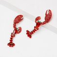 thumbnail image 3 of Rhinestone Lobster Dangle Earrings for Women - Creative and Unique Design, 3 of 5