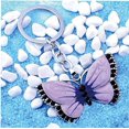 thumbnail image 5 of Colgante de aleación de aceite con forma de mariposa, accesorio decorativo de llavero, 5 of 5