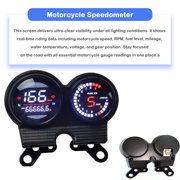 Motorcycle Dashboard Speedometer Tachometer Motorcycle Digital Odometer For NKD Motors For AKT Motos For Workman125 For DT110 For FT150 FT125-black