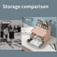 thumbnail image 4 of Makeup Organizer and Storage with 2 Drawers, Stackable Large Capacity Skin Care Dresser Organizer for Lipstick, Jewelry, Nail Care, 4 of 4