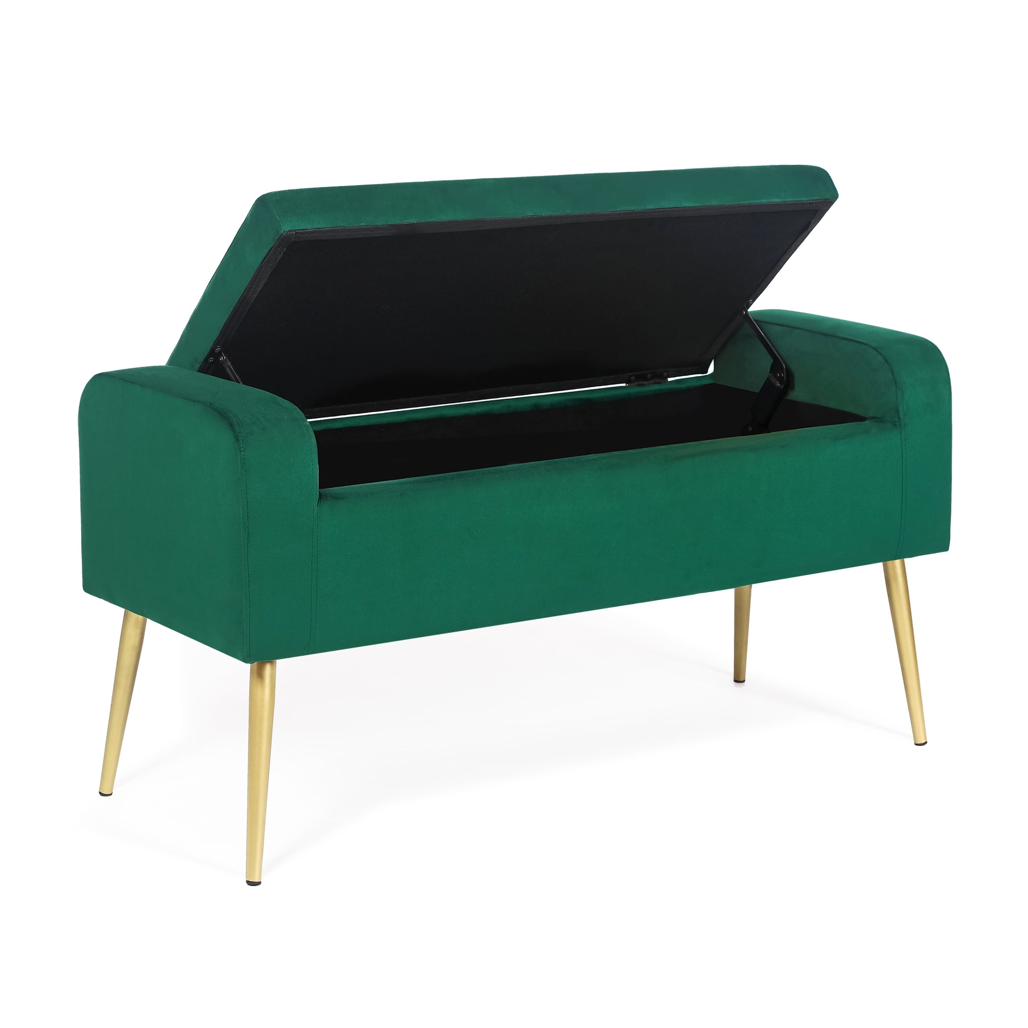 Homebeez Modern Storage Ottoman Bench Footrest Stool ButtonTufted with