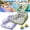 MIX, variant on 3-in-1 Inflatable Pool Lounge Chair,Tropical Style Float Chair with Cup Holder,U-Shaped Floating Hammock Couch for Pool Lake Beach Summer Vacation