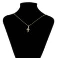 thumbnail image 1 of Collar y Dije Cruz Doble Swarovski Unisex 50 cm Oro 14K Lam dorado Unitalla, 1 of 8