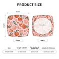 thumbnail image 6 of Lsque Painting Peach Printed Square Couch Cushion Covers, Floral Sofa Cushion Covers Replacement, Stretch Couch Covers for Couch-16.9in, 6 of 9