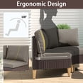 thumbnail image 3 of POCASSY 72.4" Wide Outdoor Wicker Curved Patio Sectional with Cushions, 3 of 6