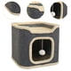 thumbnail image 2 of Cama para gatos, cueva grande para gatos, juguete de juego interactivo, suministros para mascotas, condominios en forma de cubo para gatos, casa Una sola capa, 2 of 6