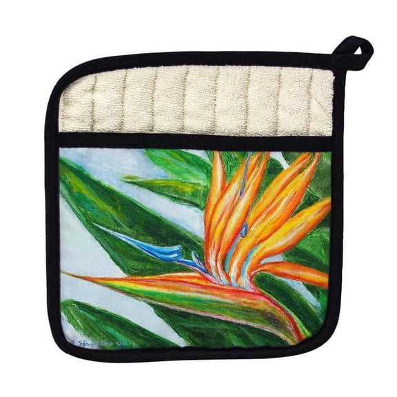 Betsy Drake PT080 Bird of Paradise Pot Holder