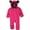toddler rompers-Hot Pink, variant on KkSLirnhs 6-12 Months Baby Clothing Sets Outfits Set infant Baby Girls Boys Solid Ears Hoodie Romper Clothes Fleece Jumpsuit Black