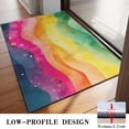 thumbnail image 3 of Colorful Tie Dye Wave Pattern Door Rugs,Washable Non Slip Door Mats Indoor,Decorative Door Mats,Entry Mat Indoor for Entrance,Bedroom,Kitchen,Bathroom,20"x32", 3 of 6
