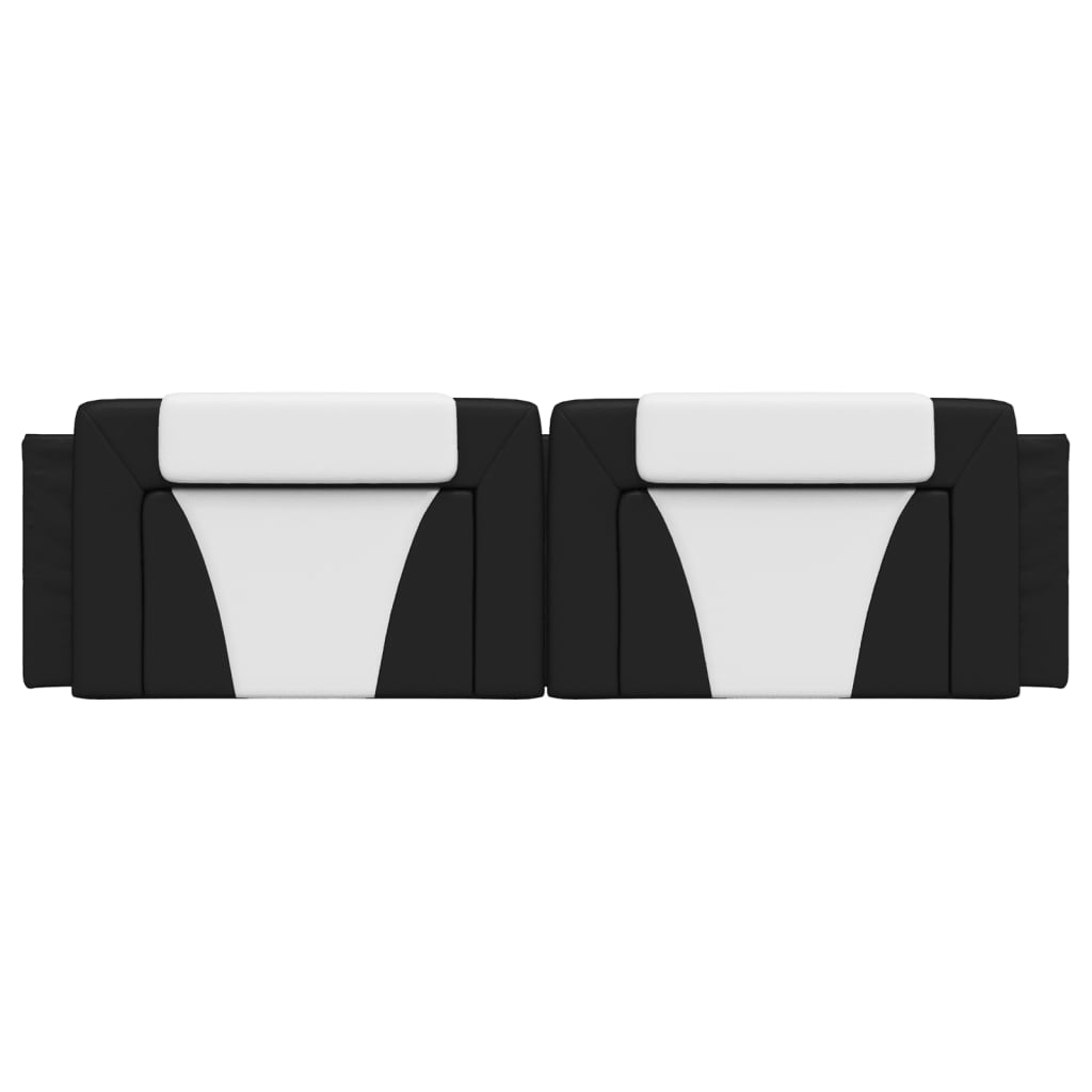 vidaXL Headboard Cushion Black and White