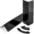 thumbnail image 1 of PinesC Supports d'Angle pour Plate-Bande Surélevée 12 Pieds'-16 Pieds' H, Support d'Angle en Métal Résistant, Connecteurs d'Angle en Métal Rouille pour Meubles (Lot de 4) - Noir, 1 of 5
