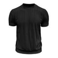 thumbnail image 6 of Men's Short Sleeve T-Shirt, Casual Round Neck Pullover Top, Nylon and Spandex Blend Tee for Daily Wear, 6 of 6