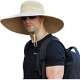thumbnail image 1 of Sombrero de pescador de ala súper ancha con protección solar UPF50+, impermeable, para pesca, senderismo, acampada, 1 of 7