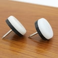 thumbnail image 3 of 50pcs 22mm Chair Table Furniture Leg Pads Non Skid Nail Mat Wood Floor Furniture Protector Noise Killer for Home (White), 3 of 5