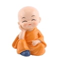 thumbnail image 1 of Samfox Estatuilla de Coche, Juego de 4 monjes Estatuilla Resina Artesanía Adorno Cuatro Pequeños Monjes de Buda Estatuilla Automotriz Decoración del Hogar, 1 of 5