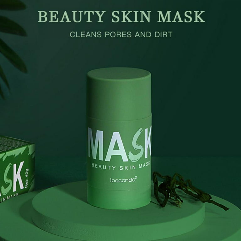 Green Mask Stick, Green Tea Purifying Clay Stick Mask, Natural Face  Moisturizes Oil Control, Soften Dead Cuticle Cells, Deeply Cleanse Pores