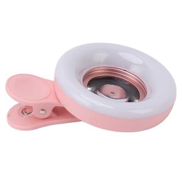 Lente macro para cámara de teléfono con mini anillo de clip, Luz de Relleno de Anillo de Lente de 2800 A 6500K Para Grabación de Vídeo y Fotografía