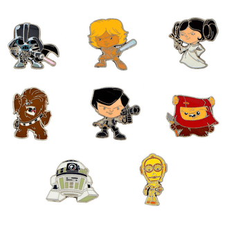 Disney Snowflakes, Star Wars Pins & Brooches, 6 Specific Trading