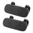 thumbnail image 1 of 2 piezas de almohadillas para reposabrazos de silla, cómodas, suaves y lavables, para codos de silla de oficina Negro, 1 of 9