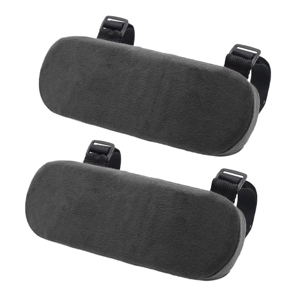 2 piezas de almohadillas para reposabrazos de silla, almohada para codos, funda suave para reposabrazos de silla de oficina, almohadilla para brazos para Negro