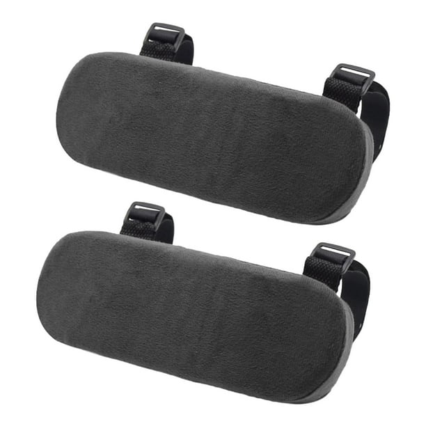 2 piezas de almohadillas para reposabrazos de silla, almohada para codos, funda suave para reposabrazos de silla de oficina, almohadilla para brazos para Negro