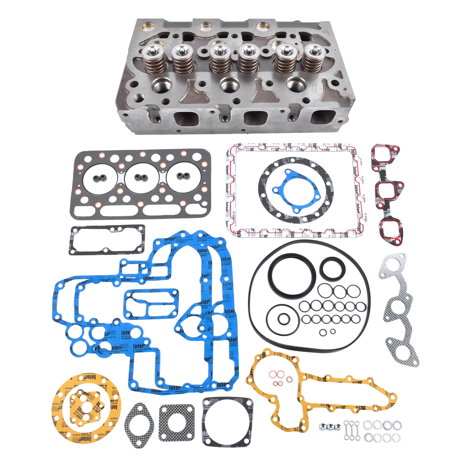 GELUOXI Complete Cylinder Head Gasket Set for Kubota L225 L245 D1102 D1101 L2201 L2000 Engine 1532103040 1532103115 1532103042