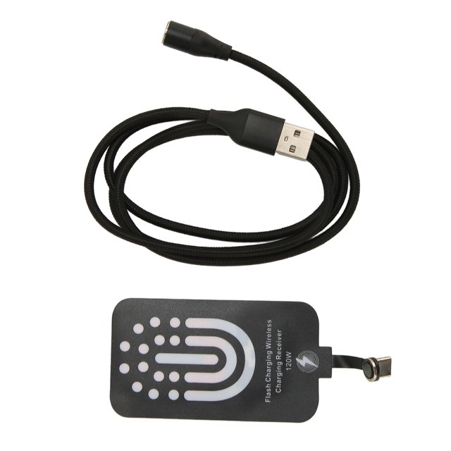 Receptor de Carga Inalámbrica, Adaptador de Carga Inalámbrica Safe Safe Rápido Carga Delgada Tipo C 120W Magnético Para A51