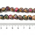 thumbnail image 3 of Dyed Natural Regalite/Imperial Jasper/Sea Sediment Jasper Beads Strands Round Mixed Color 8mm Hole: 1.2mm about 23pcs/strand 7.64''(19.4cm), 3 of 5
