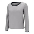 thumbnail image 5 of Womens Long Sleeve Pajama Top Built In Support Yoga Comfort Tee Soft Casual Layer, 5 of 8
