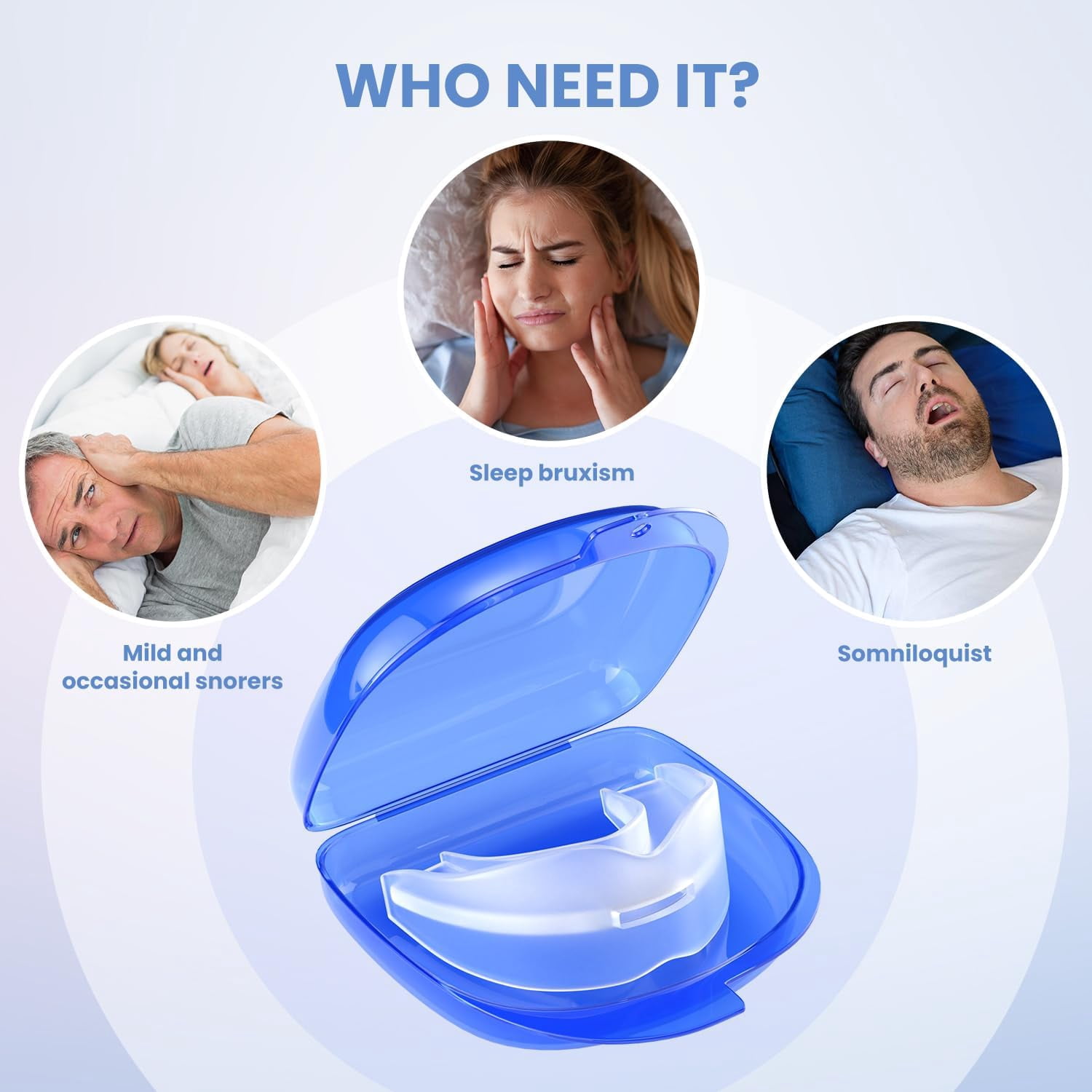 Anti-Snore Device for Stop Snoring Solution,  Anti Snoring Mouthpiece Mouth Guard for Men and Women