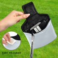 thumbnail image 4 of Haosy Baby Blue Golf Mallet Putter Cover Strong Magnetic Leather Golf Club Headcover Closure, 4 of 7