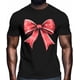 thumbnail image 2 of Mens T Shirts Christmas Ribbon Bowknot Short Sleeve Casual Men's Tee Tops Graphic T-Shirts for Teen Boys/Men, 2 of 8