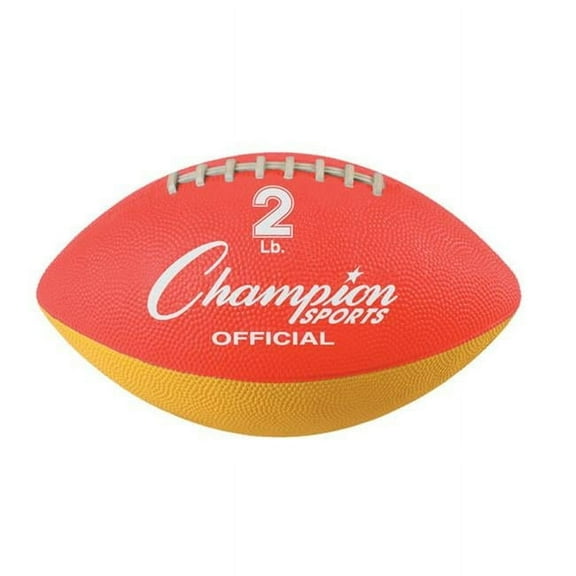 Champion Sports  2 lbs Official Size Football Trainer, Red & Yellow