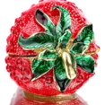 thumbnail image 2 of Hinged Trinket Box For Girls, Handmade Red Strawberry Trinket Boxes Decorated for Women (red strawberry), 2 of 5